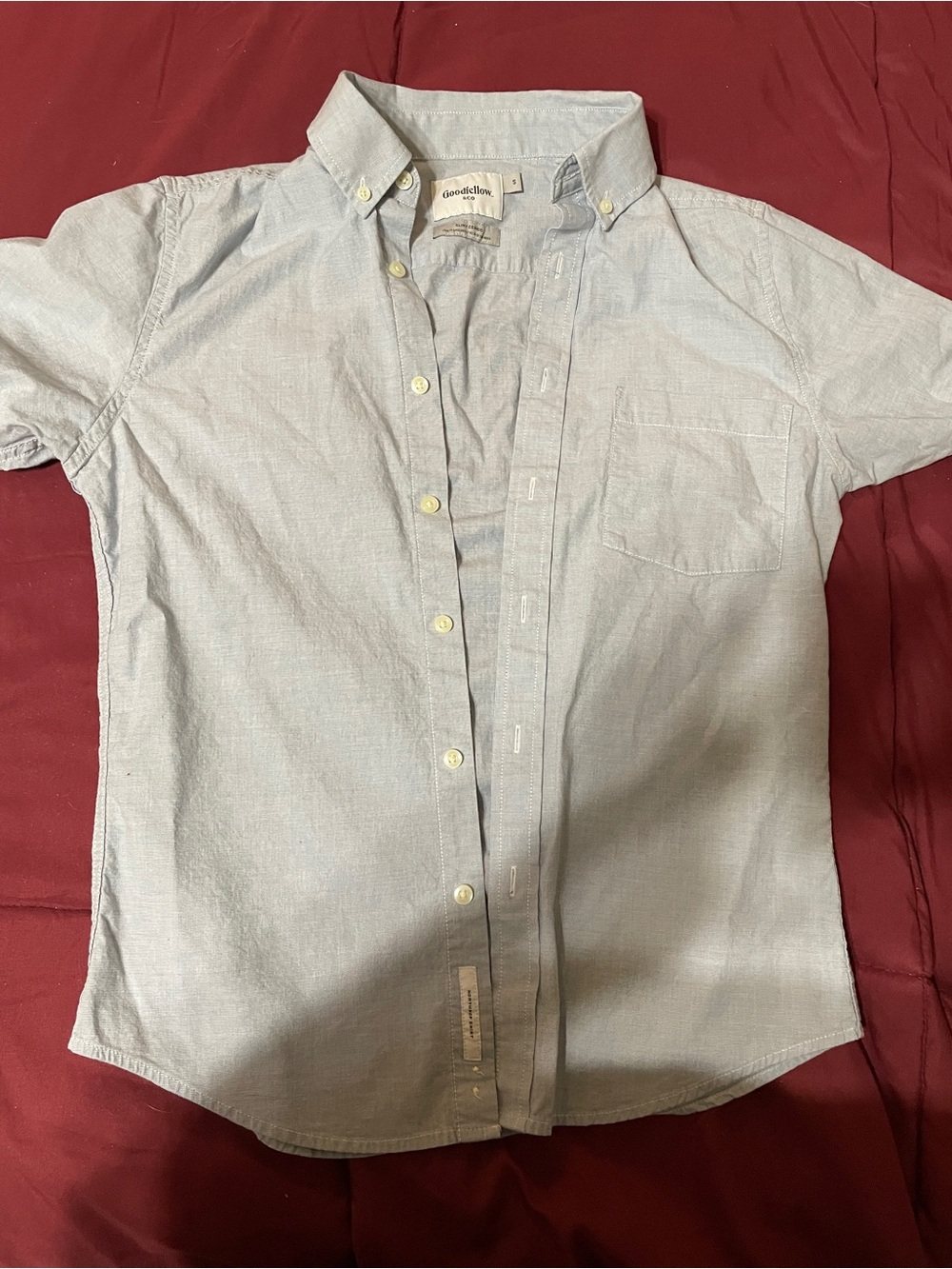 Goodfellow & Co Boy’s Light Blue Button-Down Shirt